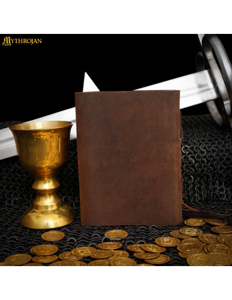 Diário de couro marrom By The Horde,...