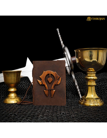 Diário de couro marrom By The Horde,...