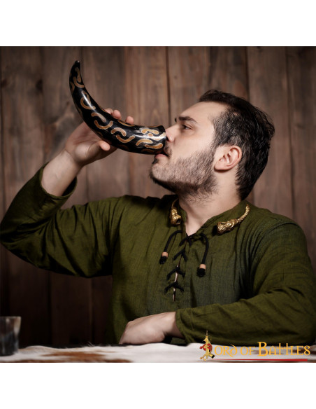 Chifre de boi para beber design Half...