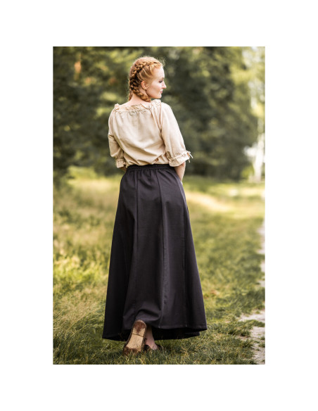 Saia medieval feminina Smilla, marrom...
