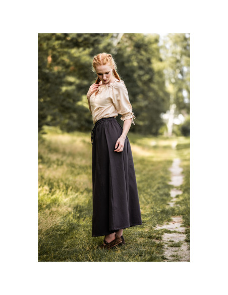 Saia medieval feminina Smilla, marrom...