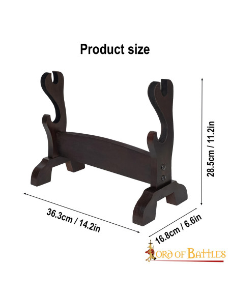 Expositor de mesa para 2 katanas,...