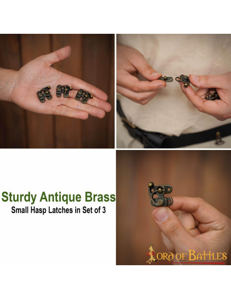 Conjunto de 3 pequenos ferrolhos de...