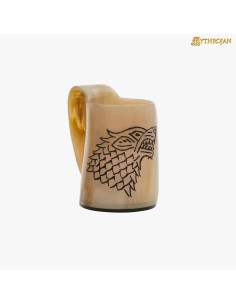 Conjunto Viking de 2 taças de vinho design Fenrir Wolf 2