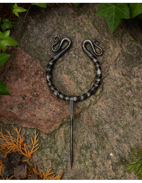 Grande fíbula Lyra para vestidos e capas