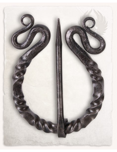 Grande fíbula Lyra para vestidos e capas 2