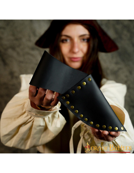 Baldric de couro para pistola pirata...