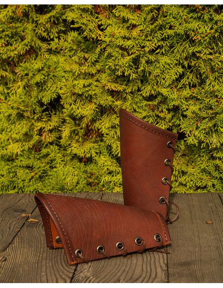 Pulseiras do período Borg em couro -...