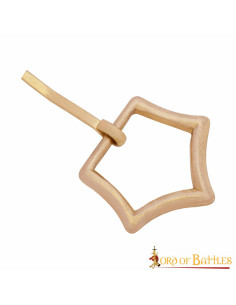 Fivela de coroa pentágono em latão maciço 2