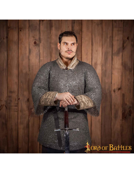 Cota de malha de mangas compridas com...