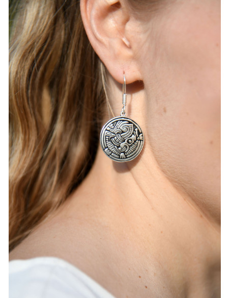 Brincos Viking em latão prateado