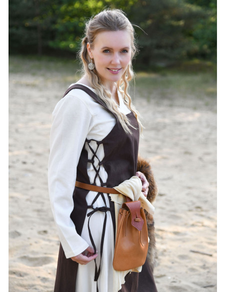 Brincos Viking em latão prateado