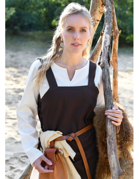 Brincos Viking em latão prateado