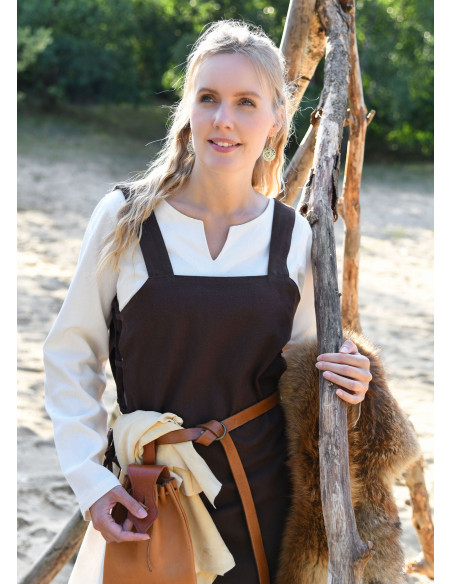 Brincos Viking em latão prateado