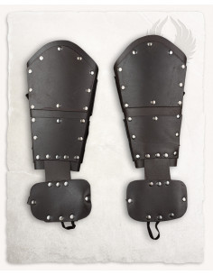 Pulseiras Quintus Roman em couro camurça marrom