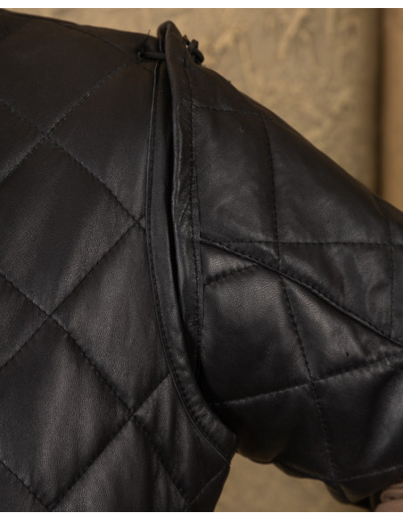 Haldur Medieval Gambeson em preto