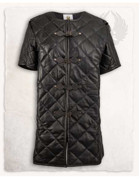 Haldur Medieval Gambeson em preto