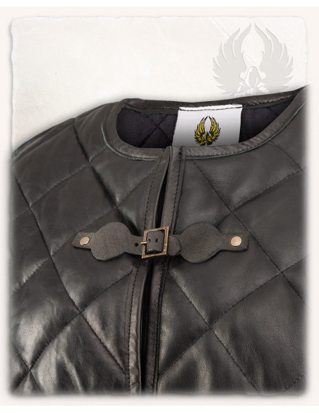 Haldur Medieval Gambeson em preto