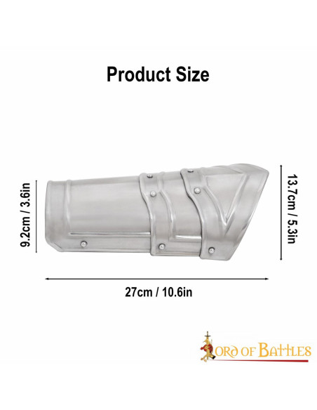 Pulseiras medievais de aço LARP Fantasy