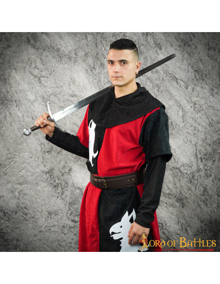 Tabardo medieval esquartejado dragão...