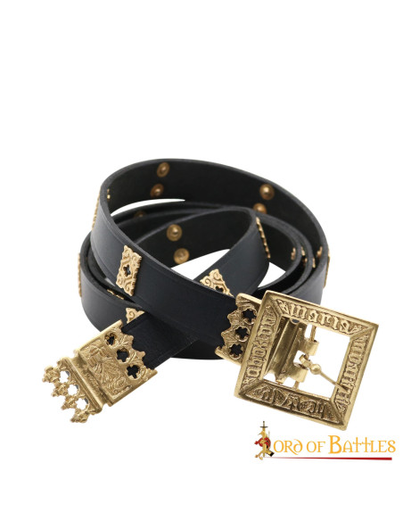 Cinto de couro medieval da Pomerânia...