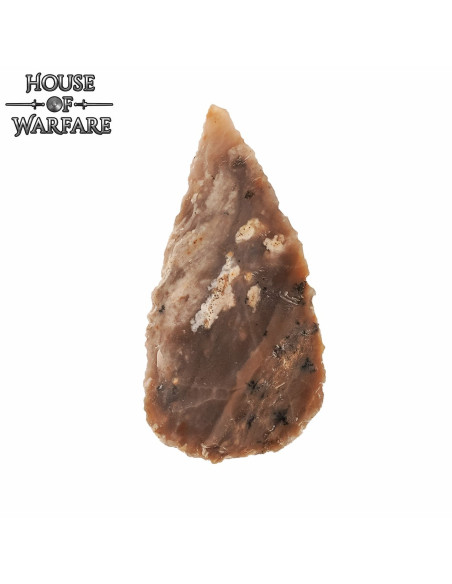 Ponta de flecha de sílex marrom...