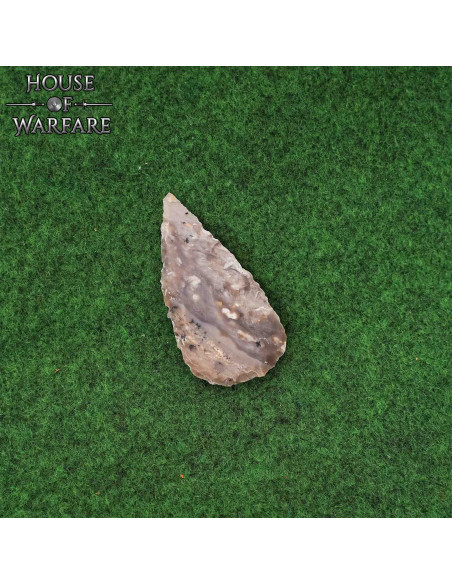 Ponta de flecha de sílex marrom...