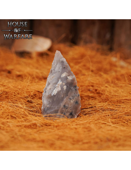 Ponta de flecha de sílex marrom...