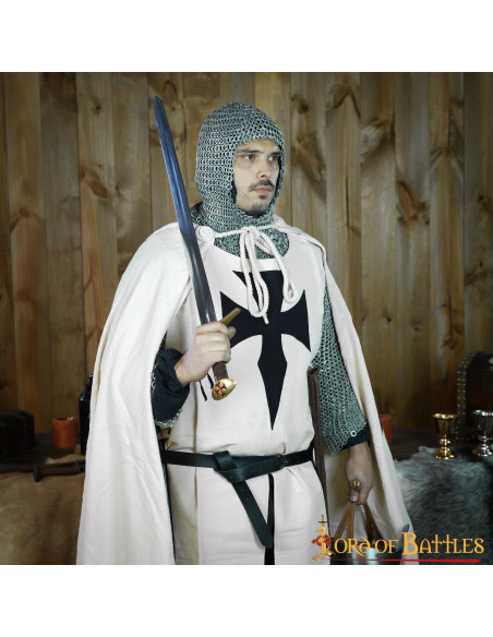 Tabardo medieval de algodão do...