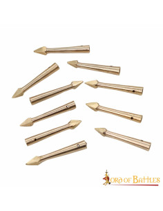 Conjunto de 10 presilhas de latão maciço com pontas de...