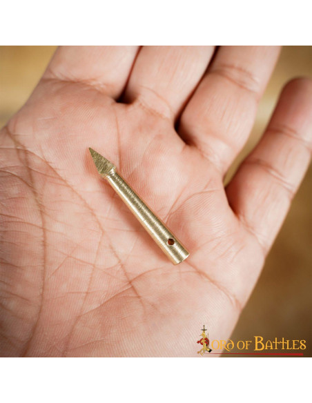 Conjunto de 10 presilhas de latão...