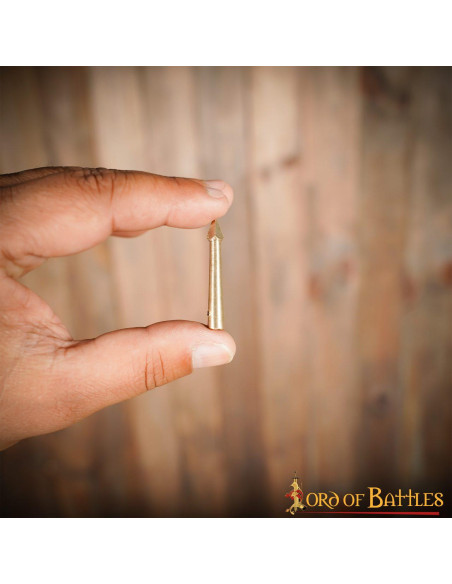 Conjunto de 10 presilhas de latão...