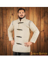 Gambeson acolchoado medieval tipo 1, cru