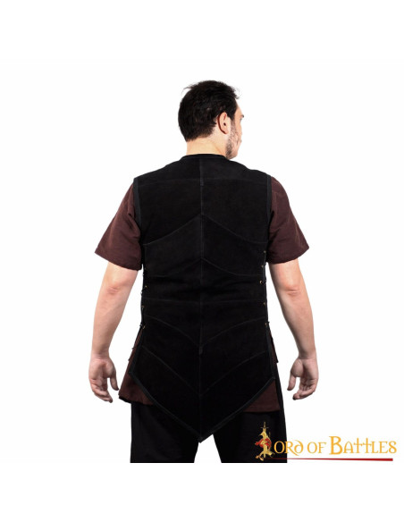 Colete de camurça pirata Seven Seas