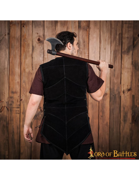 Colete de camurça pirata Seven Seas