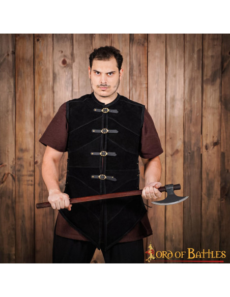 Colete de camurça pirata Seven Seas