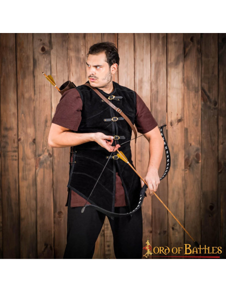 Colete de camurça pirata Seven Seas