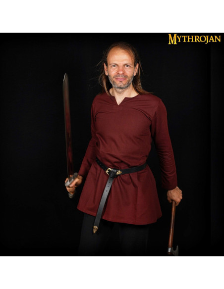 Túnica medieval marrom para criança...