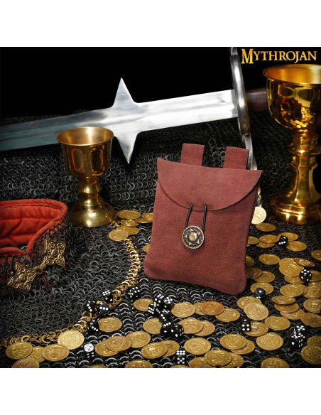 Bolsa medieval, tipo pochete, em...