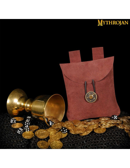 Bolsa medieval, tipo pochete, em...
