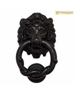 Aldrava Leon em ferro forjado (15,2x8,8 cm.)