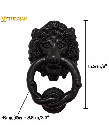 Aldrava Leon em ferro forjado...