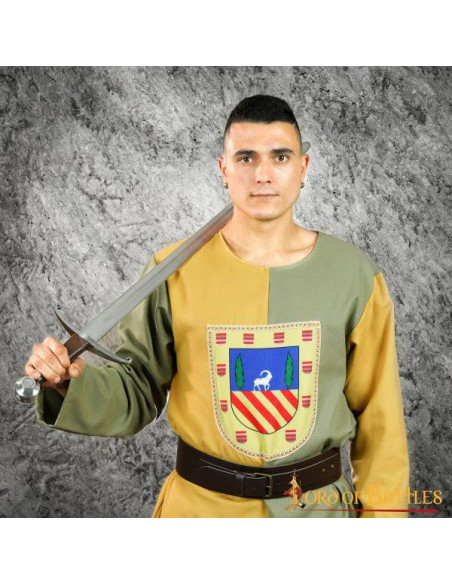 Tabarda medieval de dois tons de...