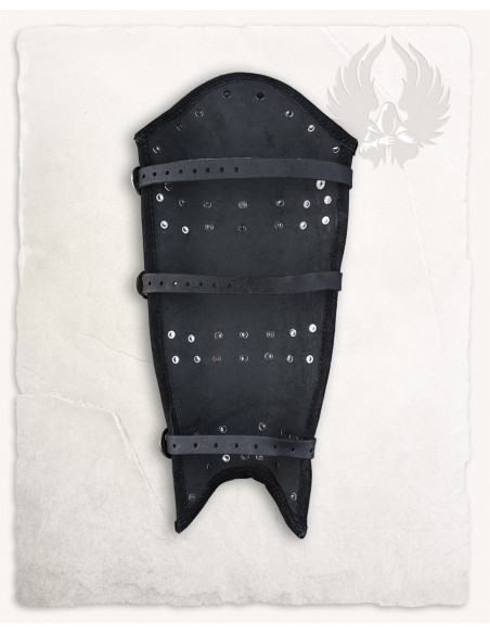 Grevas superiores em couro preto...