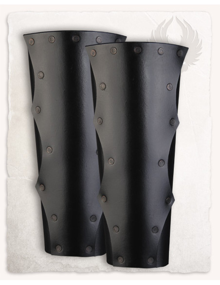 Grevas de couro preto modelos Rasmus