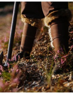 Grevas de couro marrom modelos Simons