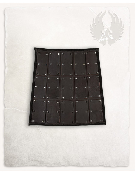 Caixas laterais em couro marrom,...