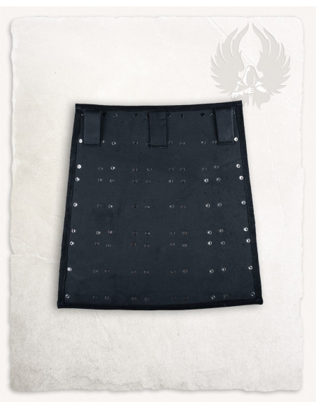 Caixas laterais em couro preto,...