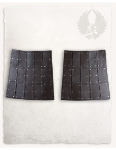 Slingbacks laterais em camurça marrom, modelo Quintus