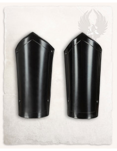 Grevas medievais de Mina em aço enegrecido 2